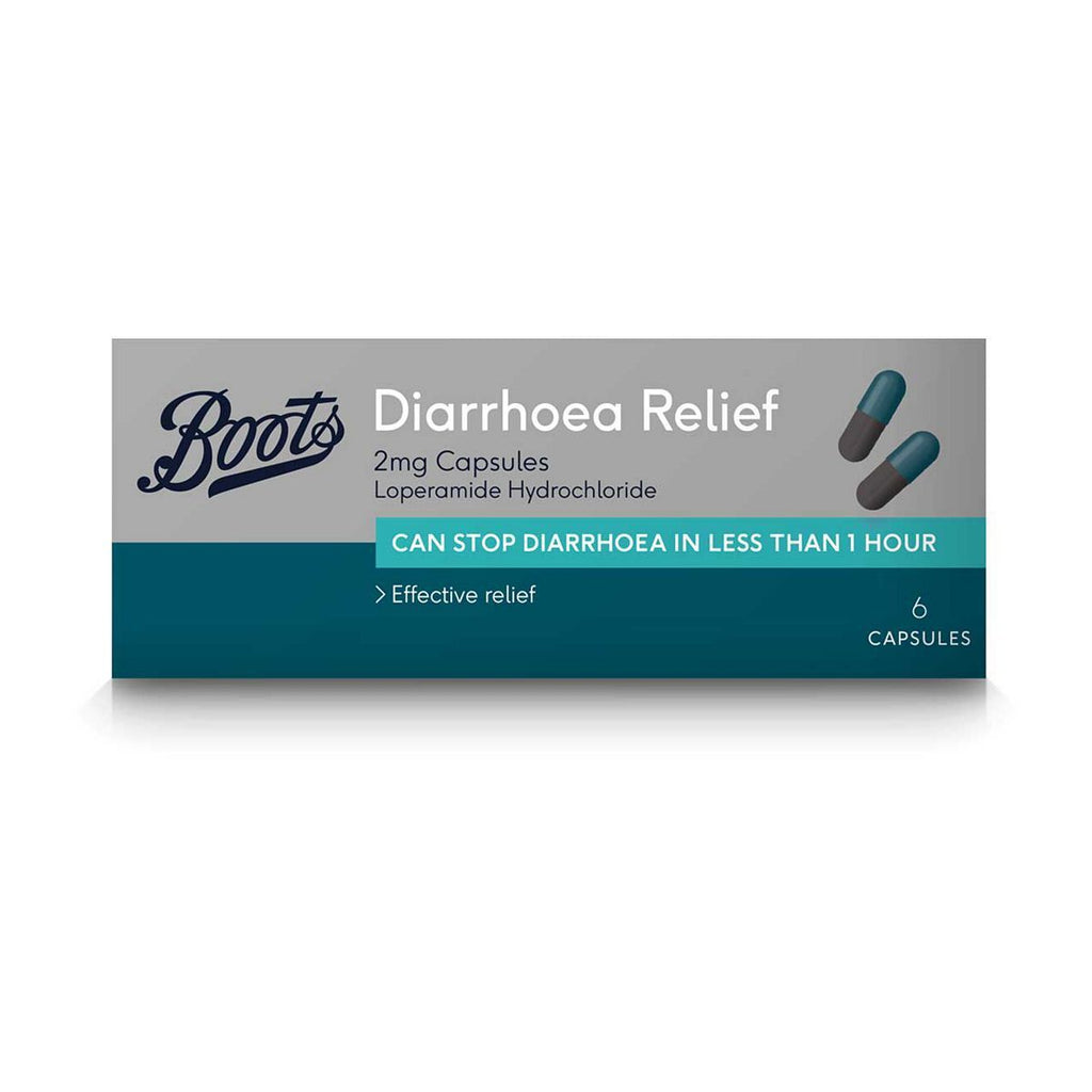 Boots Pharmaceuticals Diarrhoea Relief 2 mg Capsules - 6 Capsules