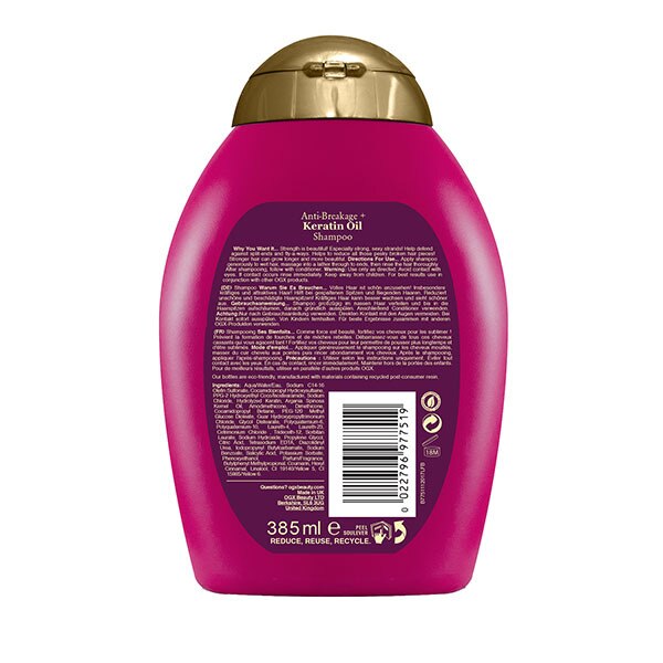 OGX Anti-Breakage+ Keratin Oil pH Balanced Shampoo 385ml GOODS Superdrug   