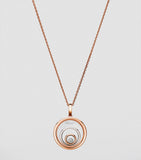 Chopard Happy Spirit necklace rose and white gold, UK version
