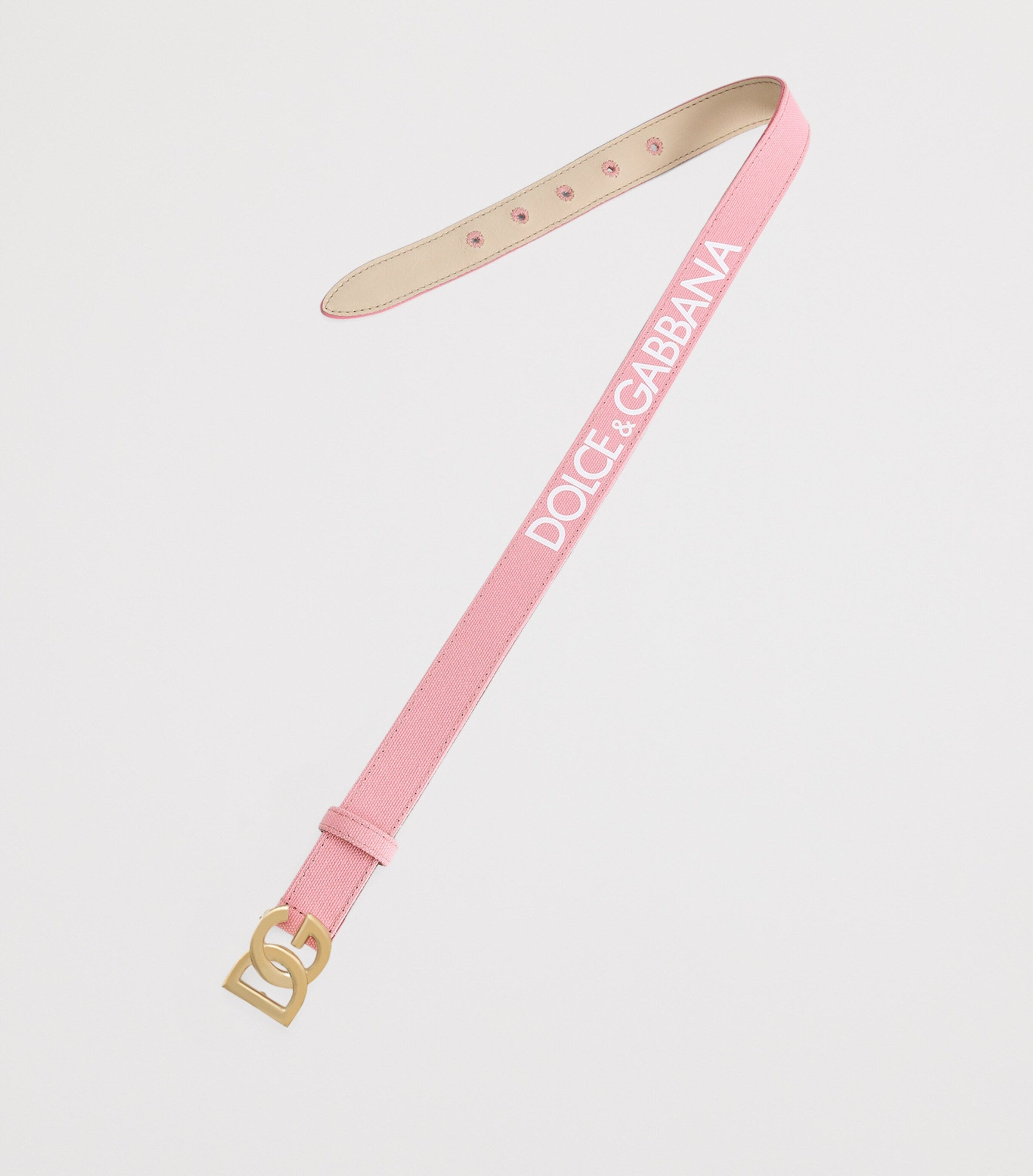 Dolce&Gabbana kids canvas belt with logo buckle, imported from the UK
