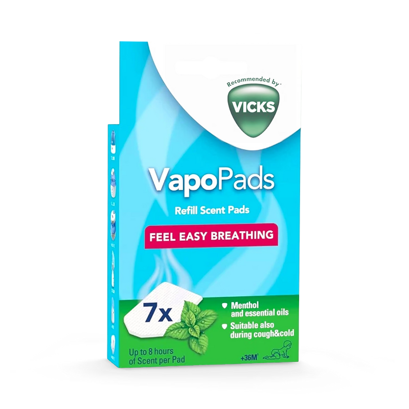Vicks Vapo pads scented menthol 7 pack, UK version