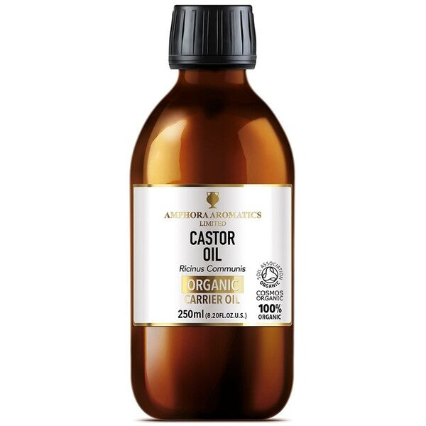 Amphora Aromatics Organic Castor Oil 250ml, imported from the UK