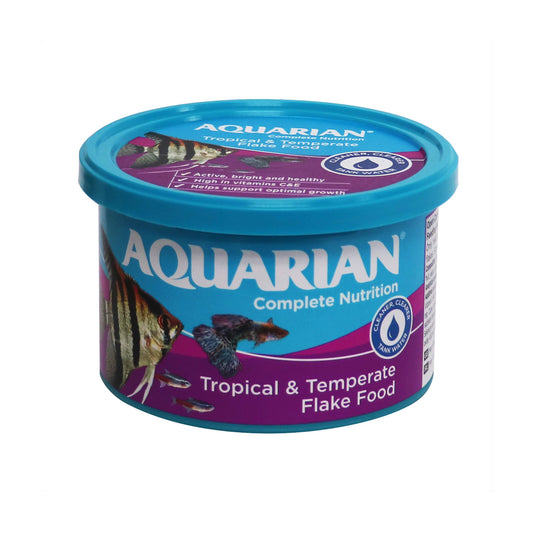 Aquarian Tropical Fish Food, Flakes 50g Fish Sainsburys   