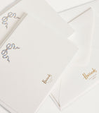 Harrods blue bow cards pack of 10, UK version