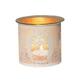 Aroma owl tealight holder wax melt burner white, UK version