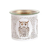 Aroma owl tealight holder wax melt burner white, UK version