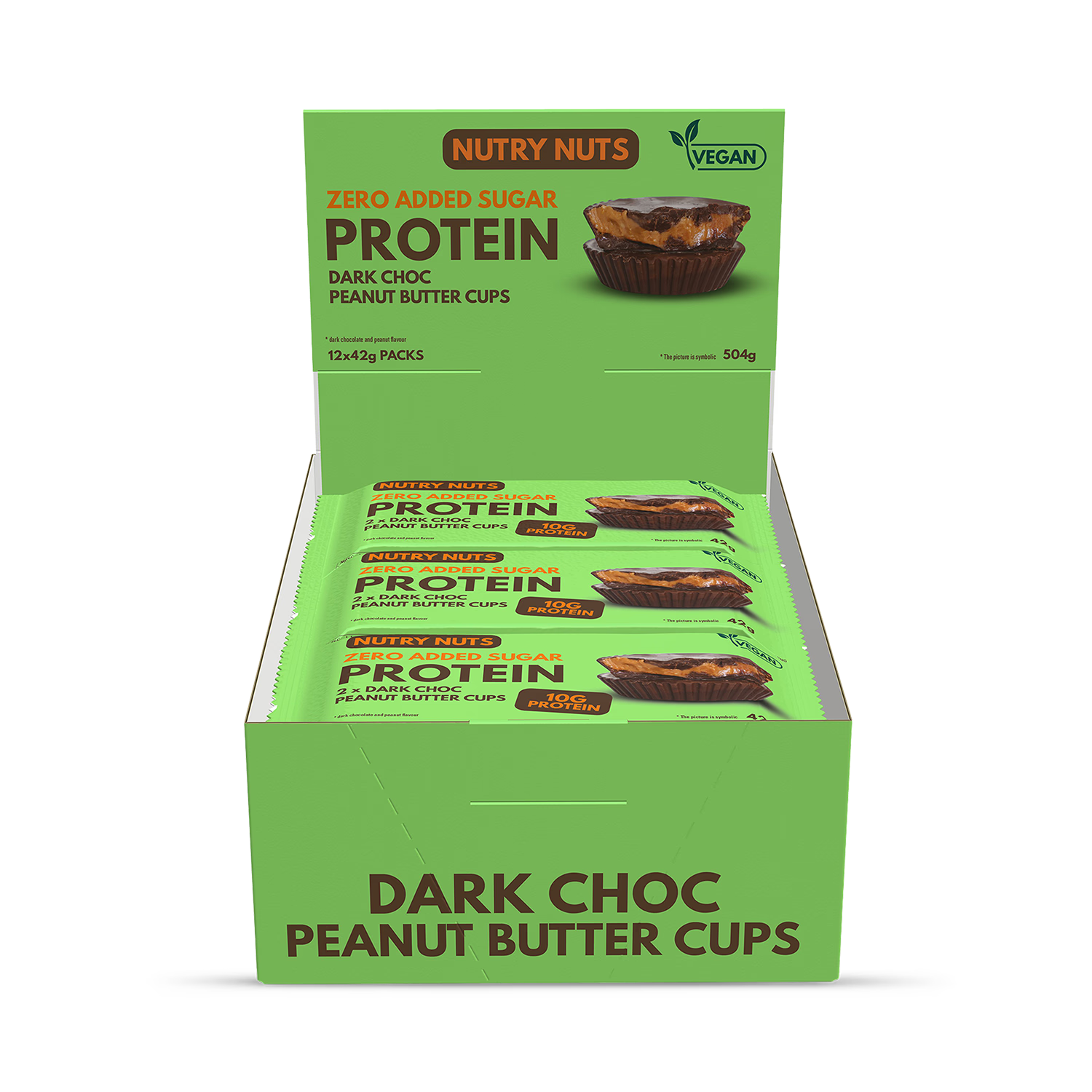 Nutry Nuts vegan peanut butter cups 2x21g (British brand)