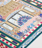 Harrods Enchanted Emporium hardback notebook with lined pages and marble-effect edges, 21x15.5cm, UK version