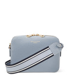 Aspinal of London leather camera crossbody bag slot weave (British brand)