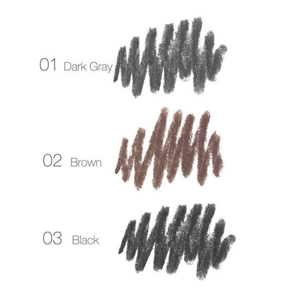 Livingandhome 3-piece eyebrow pencil set with three shades, UK version