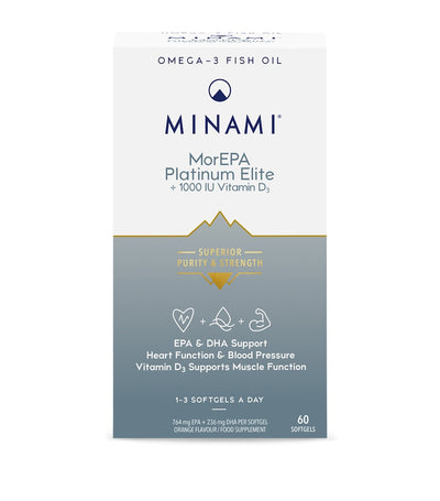 Harrods Minami MorEPA Platinum Elite Omega-3 Fish Oil 60 Softgel Tablets- Buy online at McGrocer