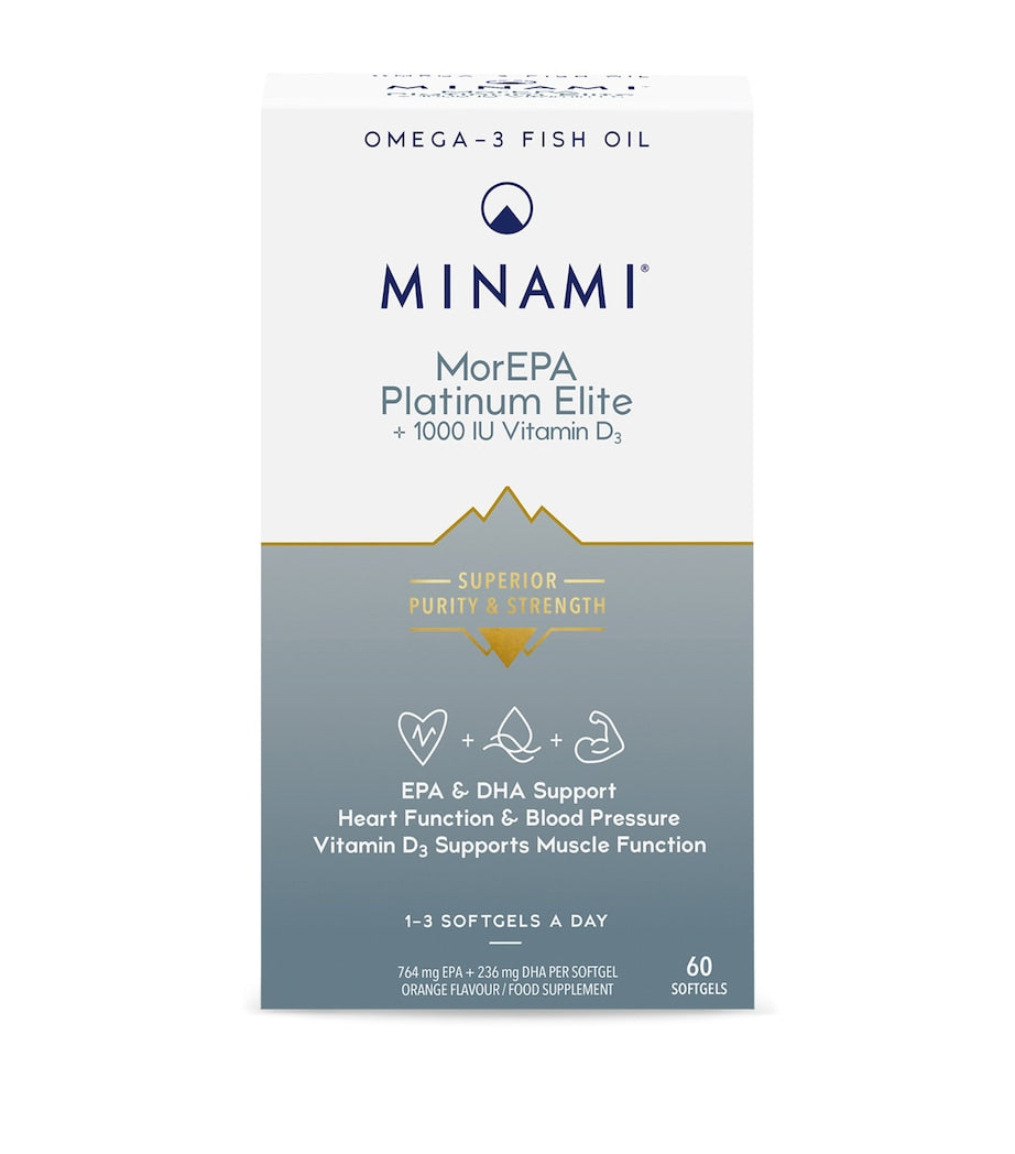 Minami MorEPA Elite omega-3 fish oil 60 capsules (British brand)