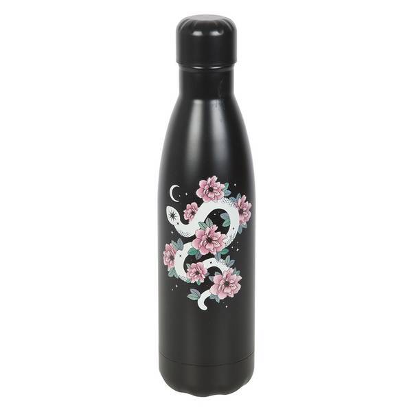 Something Different Floral Snake Steel Water Bottle (British brand)