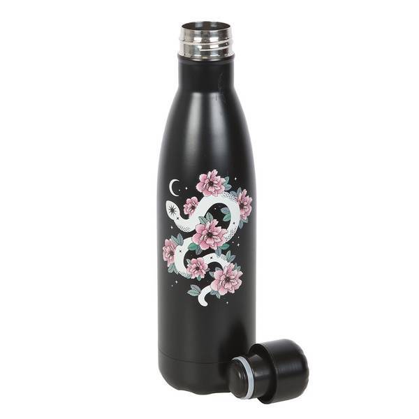 Something Different Floral Snake Steel Water Bottle (British brand)