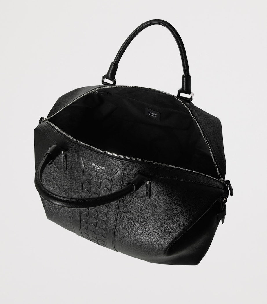 Serapian Cachimere Leather Holdall travel bag - British product