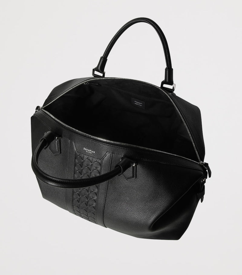 Serapian Cachimere Leather Holdall travel bag - British product
