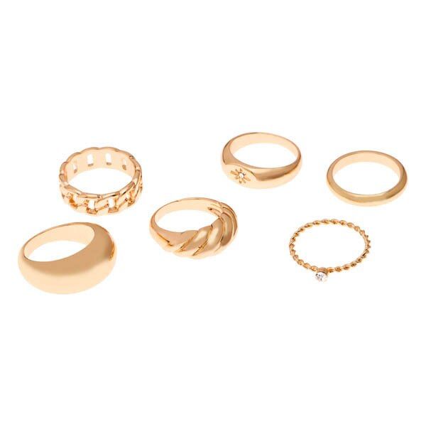 DNR Superdrug Studio Chunky Ring Multi-Pack Medium GOODS Superdrug   