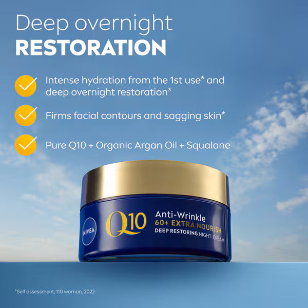 Nivea Q10 Power night cream 50ml, imported from the UK