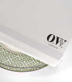 O.W. London geometric maze dinner plates set of 2 26cm, imported from the UK