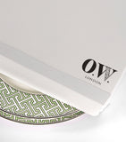 O.W. London geometric maze dinner plates set of 2 26cm, imported from the UK