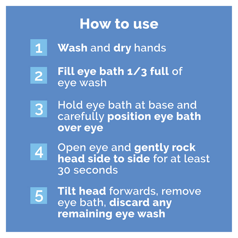 Optrex Multi Action Eye Wash with Flexiseal Eye Bath (British brand)