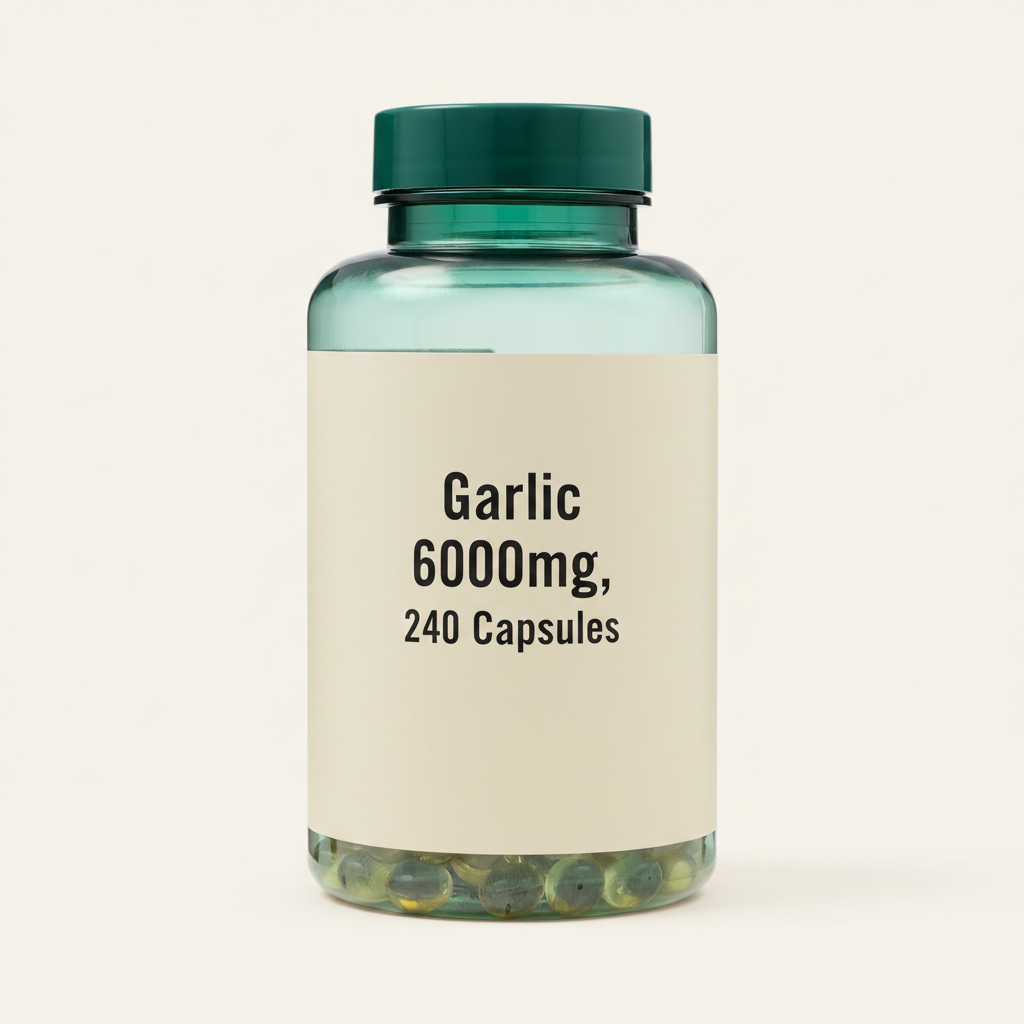 Holland & Barrett High Strength Garlic Capsules 240 Count - British product