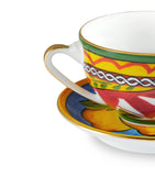 Dolce&Gabbana Carreto teacup and saucer, Italian porcelain, imported from the UK