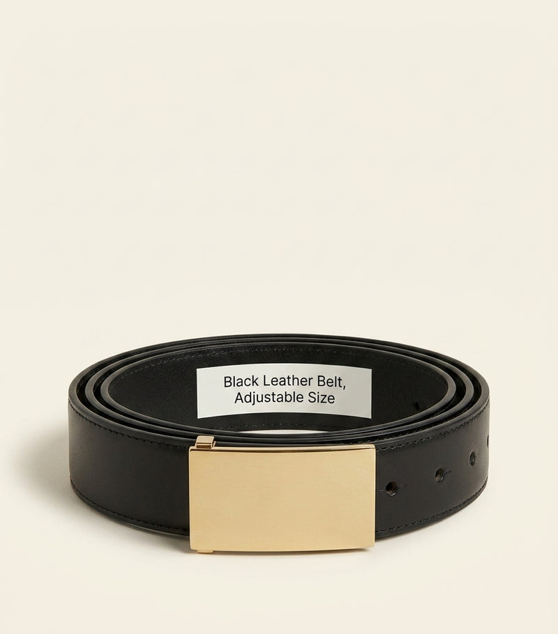 Givenchy calfskin logo-plaque belt, UK version