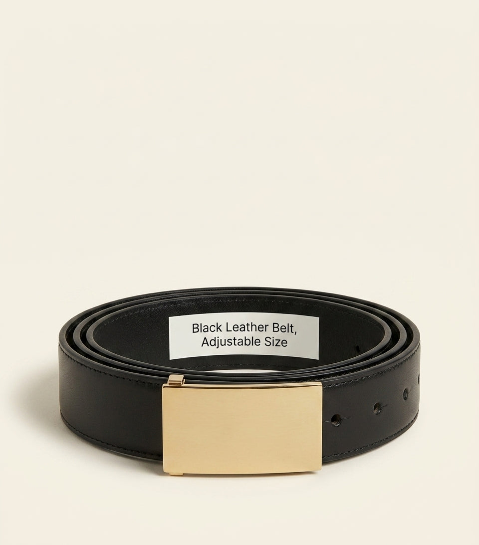 Givenchy calfskin logo-plaque belt, UK version