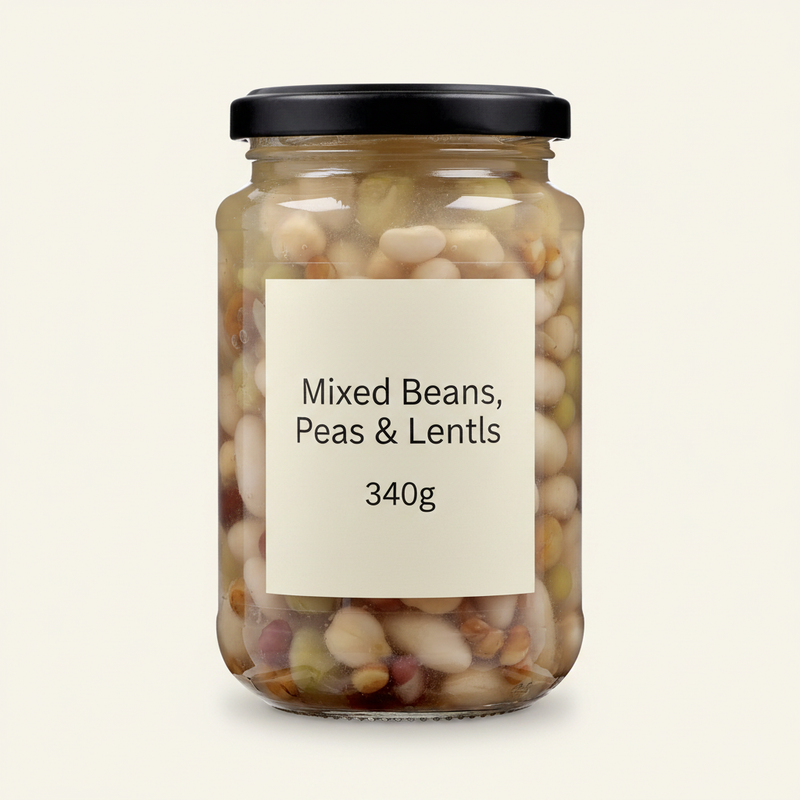 Holland &amp; Barrett Gemischte Bohnen, Erbsen &amp; Linsen 340g – Britisches Produkt