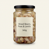 Holland &amp; Barrett Gemischte Bohnen, Erbsen &amp; Linsen 340g – Britisches Produkt