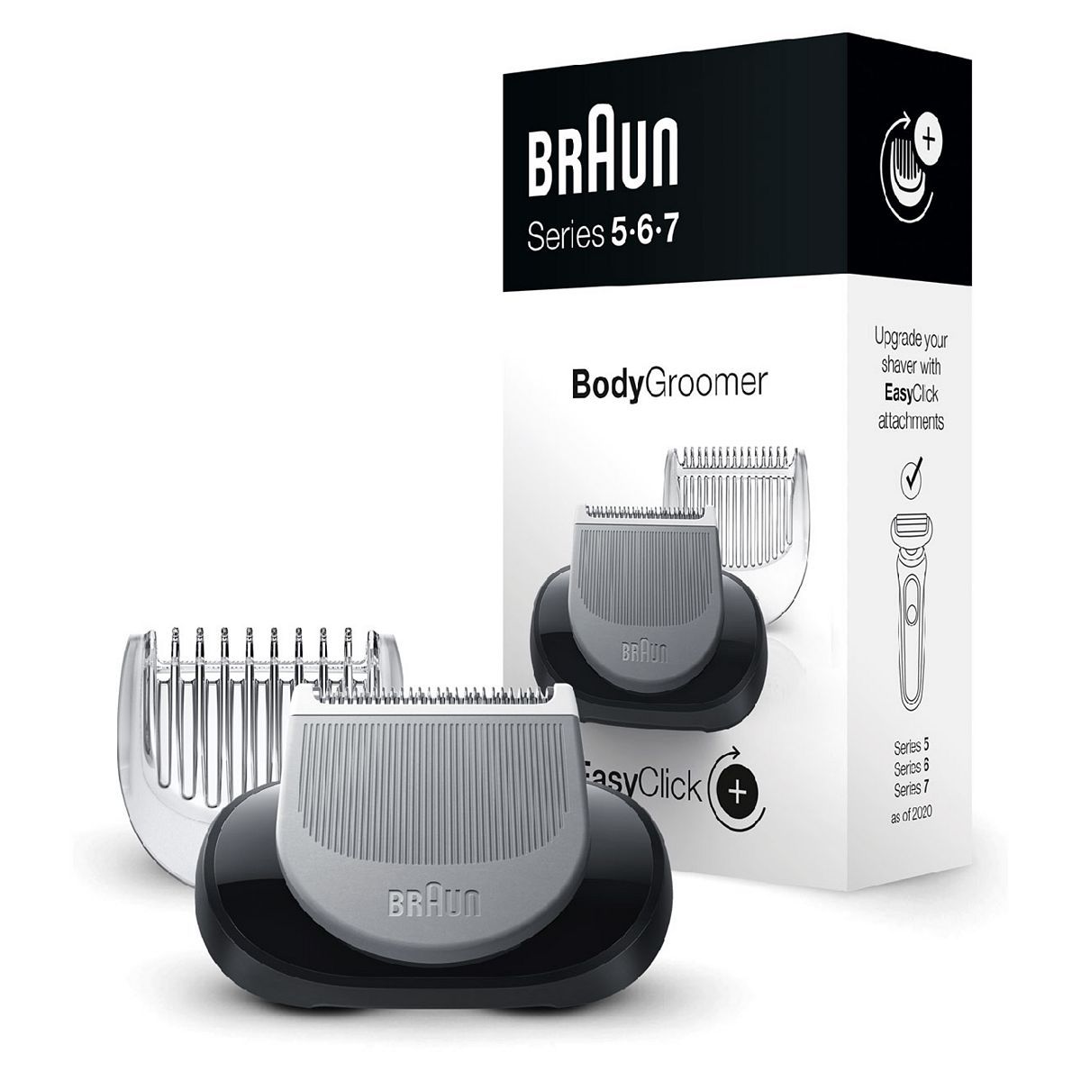 Braun EasyClick Body Groomer Attachment for Series 5, 6 and 7 Electric Shaver (New Generation)