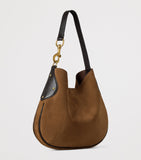 Mulberry suede Hackney shoulder bag, imported from the UK