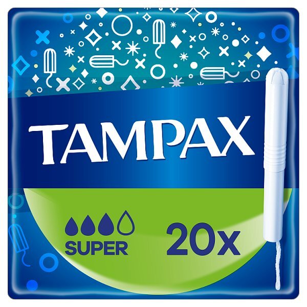 Tampax Super Tampons with Cardboard Applicator 20 Count GOODS Superdrug   