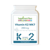 Supplement Place vitamin K2 supplement MK7 200mcg 60 capsules - British product