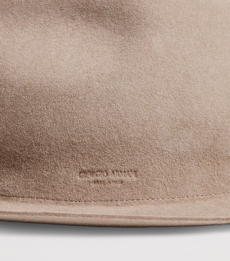 Giorgio Armani classic rabbit hair fedora, imported from the UK