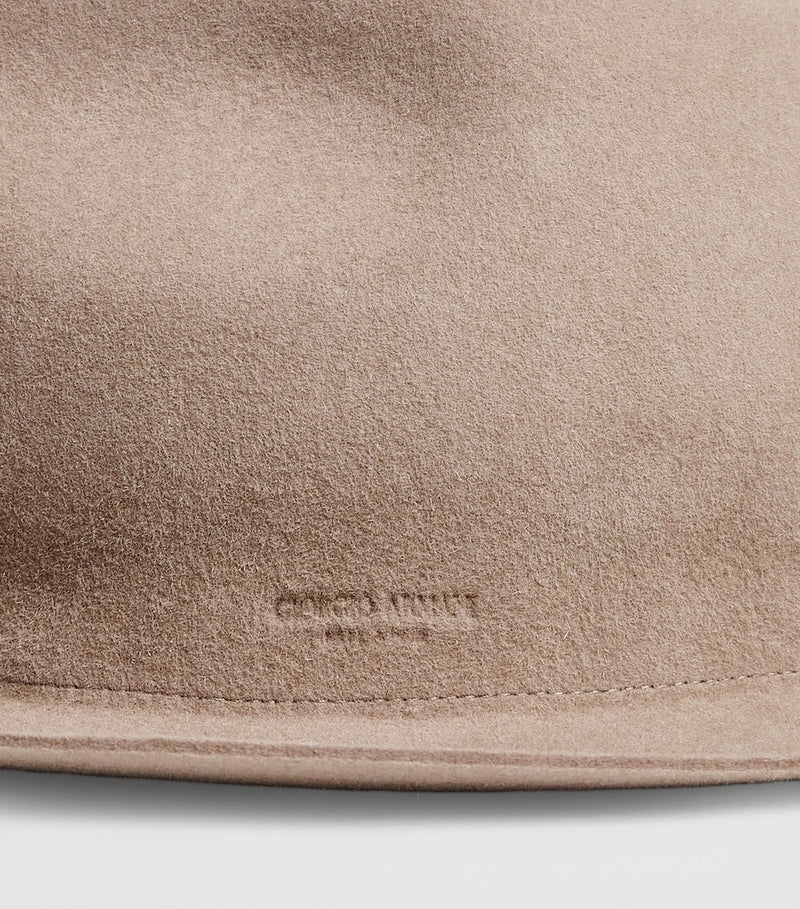 Giorgio Armani classic rabbit hair fedora, imported from the UK