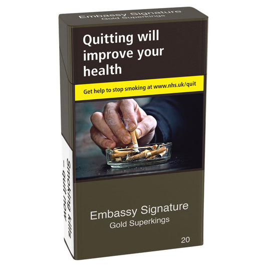 Embassy Signature Gold Superkings Cigarettes GOODS ASDA   