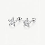 MUCHV small star earrings 0.6cm sterling silver - British product