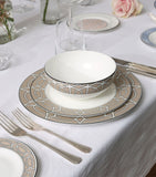 O.W. London geometric print dinner plates set of two, 26cm, imported from the UK
