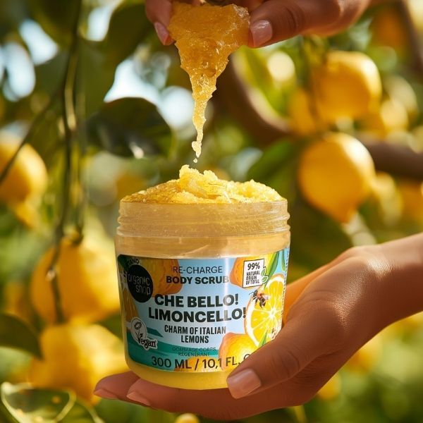 Organic Shop CheBello Limoncello ReCharge body scrub 300ml, imported from the UK