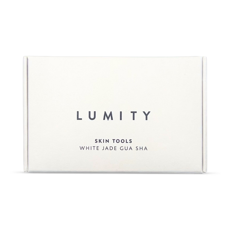 Lumity white jade gua sha tool, UK version