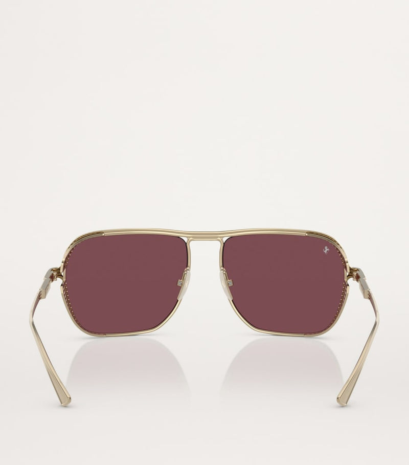 Ferrari logo-detail sunglasses titanium frame 0FH1014T (British brand)