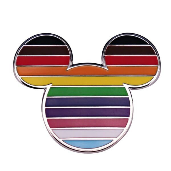 Disney Pride Enamel Mickey Mouse Badge