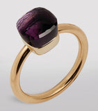 Pomellato Nudo Petit ring amethyst rose and white gold, imported from the UK