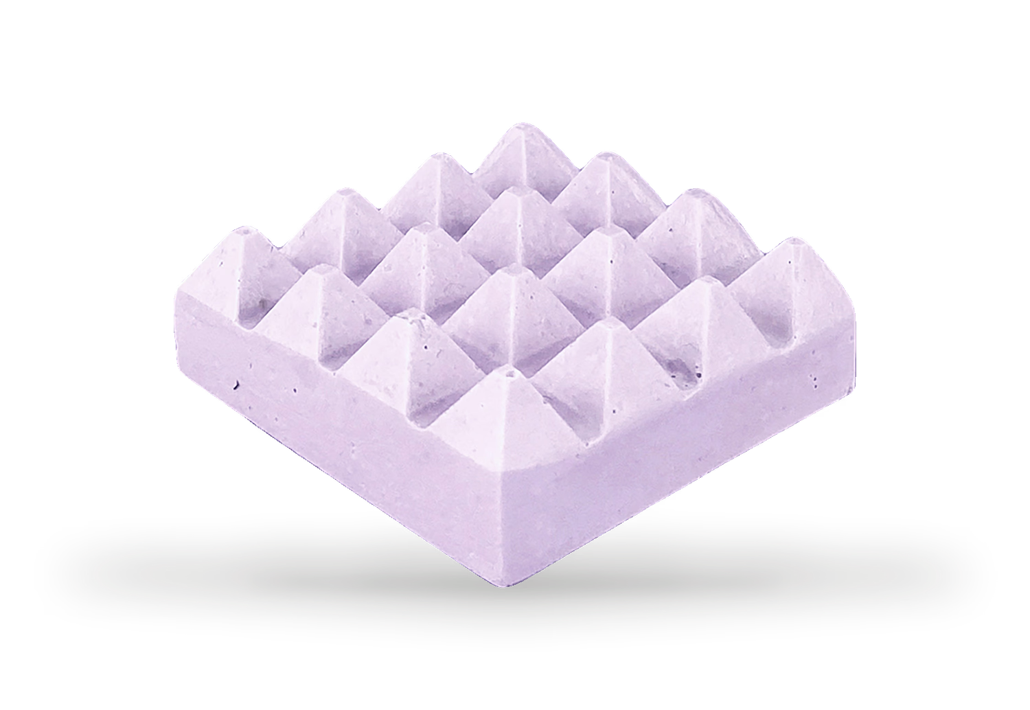 Lilac bar holder for shampoo bars, handmade jesmonite (British brand)