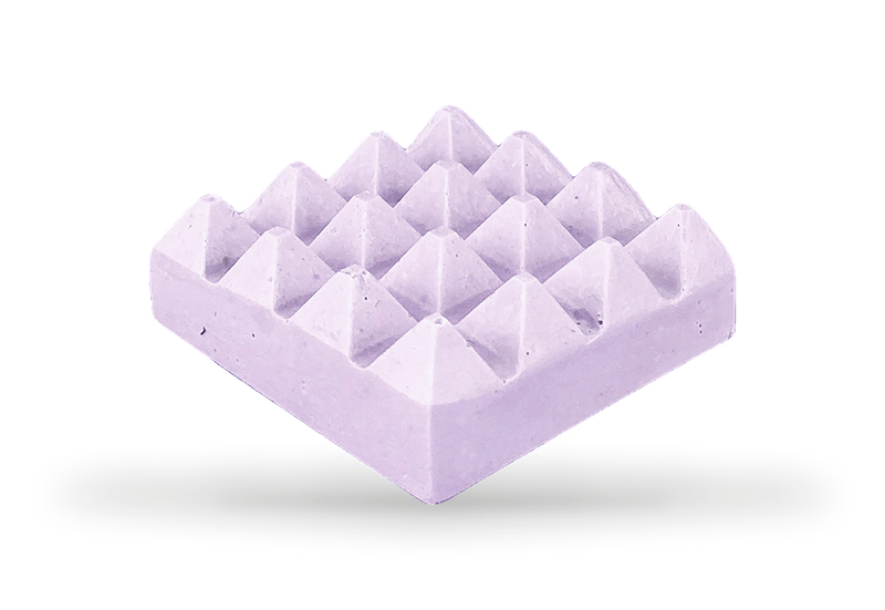 Lilac bar holder for shampoo bars, handmade jesmonite (British brand)