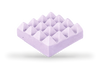Lilac bar holder for shampoo bars, handmade jesmonite (British brand)