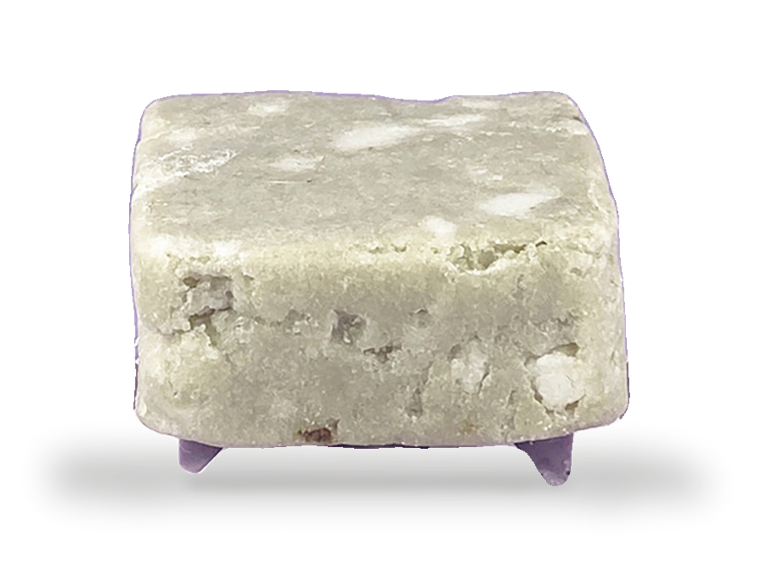 Lilac bar holder for shampoo bars, handmade jesmonite (British brand)