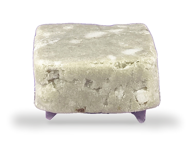 Lilac bar holder for shampoo bars, handmade jesmonite (British brand)